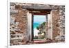 ¡Viva Mexico! Window View - Caribbean Coastline in Tulum-Philippe Hugonnard-Framed Photographic Print