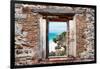 ¡Viva Mexico! Window View - Caribbean Coastline in Tulum-Philippe Hugonnard-Framed Photographic Print