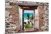 ?Viva Mexico! Window View - Caribbean Coastline in Tulum-Philippe Hugonnard-Mounted Photographic Print