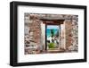 ?Viva Mexico! Window View - Caribbean Coastline in Tulum-Philippe Hugonnard-Framed Photographic Print