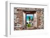 ?Viva Mexico! Window View - Caribbean Coastline in Tulum-Philippe Hugonnard-Framed Photographic Print