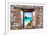 ¡Viva Mexico! Window View - Caribbean Coastline-Philippe Hugonnard-Framed Photographic Print