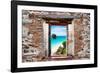 ¡Viva Mexico! Window View - Caribbean Coastline-Philippe Hugonnard-Framed Photographic Print