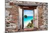 ¡Viva Mexico! Window View - Caribbean Coastline-Philippe Hugonnard-Mounted Photographic Print