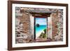 ¡Viva Mexico! Window View - Caribbean Coastline-Philippe Hugonnard-Framed Photographic Print