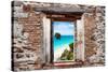 ¡Viva Mexico! Window View - Caribbean Coastline-Philippe Hugonnard-Stretched Canvas