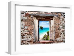 ¡Viva Mexico! Window View - Caribbean Coastline-Philippe Hugonnard-Framed Photographic Print