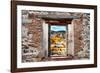 ¡Viva Mexico! Window View - Church Domes in Guanajuato-Philippe Hugonnard-Framed Photographic Print