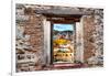 ¡Viva Mexico! Window View - Church Domes in Guanajuato-Philippe Hugonnard-Framed Photographic Print