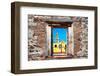 ¡Viva Mexico! Window View - Courtyard of a Church in Puebla-Philippe Hugonnard-Framed Photographic Print