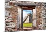 ¡Viva Mexico! Window View - El Castillo Pyramid of the Chichen Itza-Philippe Hugonnard-Mounted Photographic Print