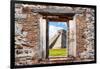 ¡Viva Mexico! Window View - El Castillo Pyramid of the Chichen Itza-Philippe Hugonnard-Framed Photographic Print