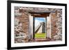 ¡Viva Mexico! Window View - El Castillo Pyramid of the Chichen Itza-Philippe Hugonnard-Framed Photographic Print