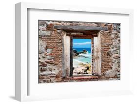 ?Viva Mexico! Window View - Isla Mujeres Coastline-Philippe Hugonnard-Framed Photographic Print