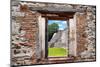 ¡Viva Mexico! Window View - Mayan Pyramid-Philippe Hugonnard-Mounted Photographic Print