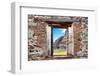 ¡Viva Mexico! Window View - Mayan Ruins in Edzna-Philippe Hugonnard-Framed Photographic Print