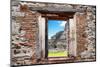 ¡Viva Mexico! Window View - Mayan Ruins in Edzna-Philippe Hugonnard-Mounted Photographic Print