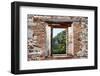 ¡Viva Mexico! Window View - Mayan Ruins in Palenque at Sunrise-Philippe Hugonnard-Framed Photographic Print