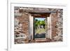 ¡Viva Mexico! Window View - Mayan Ruins in Palenque-Philippe Hugonnard-Framed Photographic Print