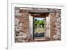 ¡Viva Mexico! Window View - Mayan Ruins in Palenque-Philippe Hugonnard-Framed Photographic Print