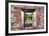 ¡Viva Mexico! Window View - Mayan Ruins in Palenque-Philippe Hugonnard-Framed Photographic Print