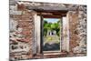 ¡Viva Mexico! Window View - Mayan Ruins in Palenque-Philippe Hugonnard-Mounted Photographic Print