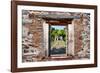 ¡Viva Mexico! Window View - Mayan Ruins in Palenque-Philippe Hugonnard-Framed Photographic Print