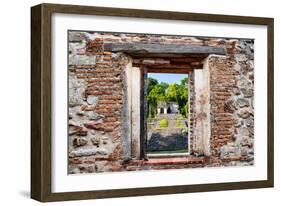 ¡Viva Mexico! Window View - Mayan Ruins in Palenque-Philippe Hugonnard-Framed Photographic Print
