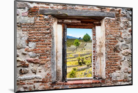 ¡Viva Mexico! Window View - Mayan Ruins-Philippe Hugonnard-Mounted Photographic Print