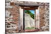 ¡Viva Mexico! Window View - Mayan Temple of Inscriptions in Palenque-Philippe Hugonnard-Stretched Canvas