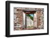 ¡Viva Mexico! Window View - Mayan Temple of Inscriptions in Palenque-Philippe Hugonnard-Framed Photographic Print