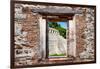 ¡Viva Mexico! Window View - Mayan Temple of Inscriptions in Palenque-Philippe Hugonnard-Framed Photographic Print