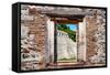 ¡Viva Mexico! Window View - Mayan Temple of Inscriptions in Palenque-Philippe Hugonnard-Framed Stretched Canvas