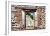 ¡Viva Mexico! Window View - Mayan Temple of Inscriptions in Palenque-Philippe Hugonnard-Framed Photographic Print