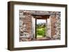 ¡Viva Mexico! Window View - Mayan Temple of Monte Alban-Philippe Hugonnard-Framed Photographic Print