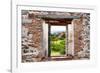 ¡Viva Mexico! Window View - Mayan Temple of Monte Alban-Philippe Hugonnard-Framed Photographic Print