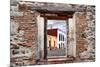 ¡Viva Mexico! Window View - Mexican Street-Philippe Hugonnard-Mounted Photographic Print