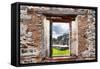¡Viva Mexico! Window View - One Thousand Mayan Columns in Chichen Itza-Philippe Hugonnard-Framed Stretched Canvas