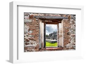 ¡Viva Mexico! Window View - One Thousand Mayan Columns in Chichen Itza-Philippe Hugonnard-Framed Photographic Print