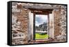 ¡Viva Mexico! Window View - One Thousand Mayan Columns in Chichen Itza-Philippe Hugonnard-Framed Stretched Canvas