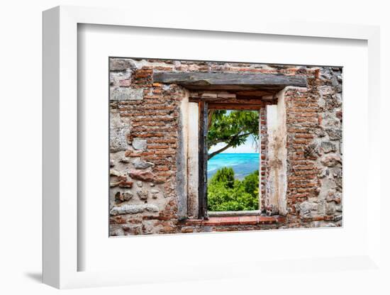 ¡Viva Mexico! Window View - Peaceful Paradise in Isla Mujeres-Philippe Hugonnard-Framed Photographic Print