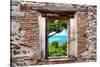 ¡Viva Mexico! Window View - Peaceful Paradise in Isla Mujeres-Philippe Hugonnard-Stretched Canvas