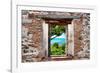 ¡Viva Mexico! Window View - Peaceful Paradise in Isla Mujeres-Philippe Hugonnard-Framed Photographic Print