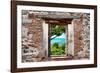 ¡Viva Mexico! Window View - Peaceful Paradise in Isla Mujeres-Philippe Hugonnard-Framed Photographic Print