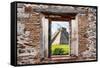 ¡Viva Mexico! Window View - Pyramid of the Chichen Itza-Philippe Hugonnard-Framed Stretched Canvas