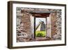 ¡Viva Mexico! Window View - Pyramid of the Chichen Itza-Philippe Hugonnard-Framed Photographic Print