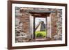 ¡Viva Mexico! Window View - Pyramid of the Chichen Itza-Philippe Hugonnard-Framed Photographic Print