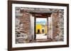 ?Viva Mexico! Window View - The Yellow City in Izamal-Philippe Hugonnard-Framed Photographic Print