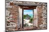 ¡Viva Mexico! Window View - Tulum Ruins along Caribbean Coastline-Philippe Hugonnard-Mounted Photographic Print