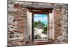 ¡Viva Mexico! Window View - Tulum Ruins along Caribbean Coastline-Philippe Hugonnard-Mounted Photographic Print